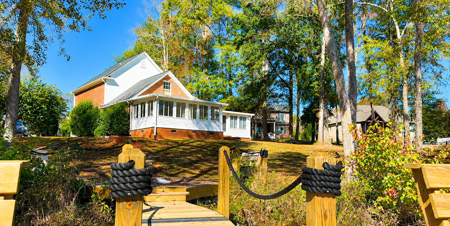 Waterfront home with a dock and wooded lot from one of Torin Foley’s Upstate tours